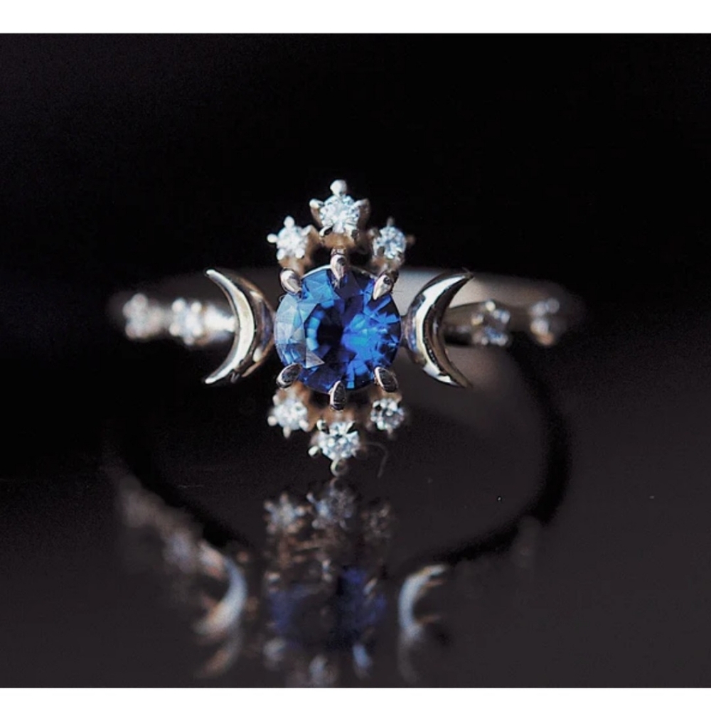Sofia Zakia Sapphire Wandering Star Ring